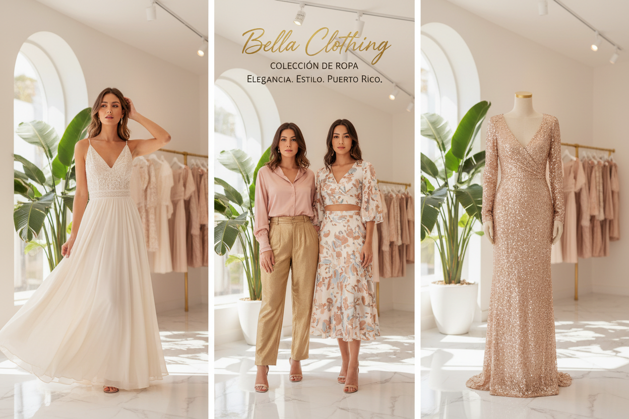 banner de Coleccio de Trajes y ropa de Bella Clothing