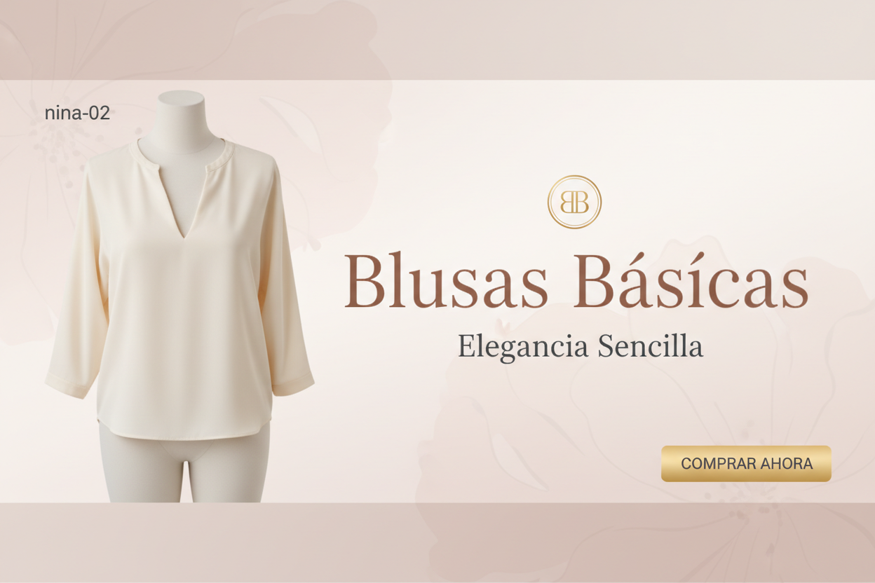 Banner Que diga Blusas Basicas, puedes usar foto de producto nina-02