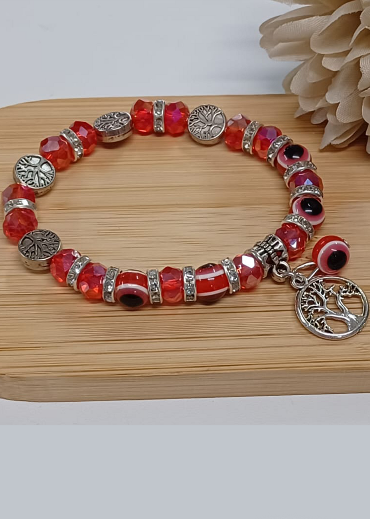 Pulseras del ojo y cristal