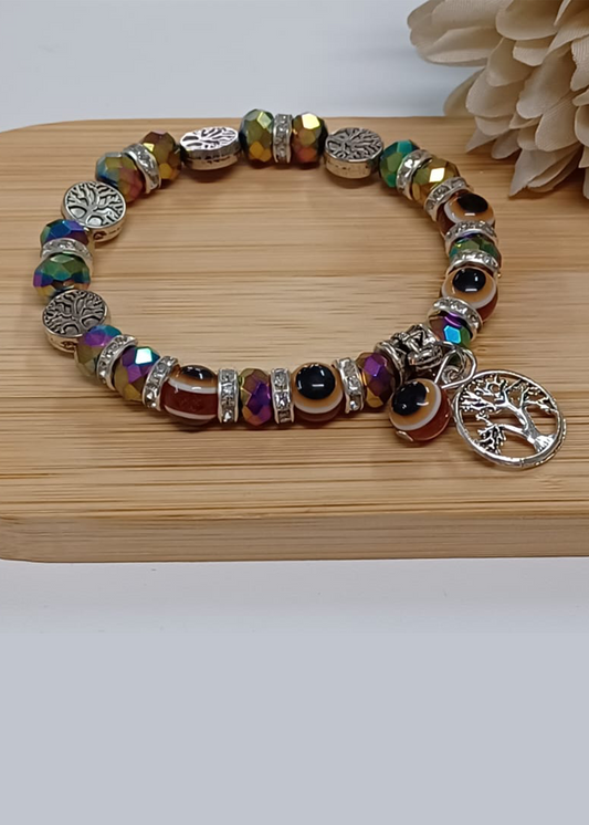 Pulseras del ojo y cristal