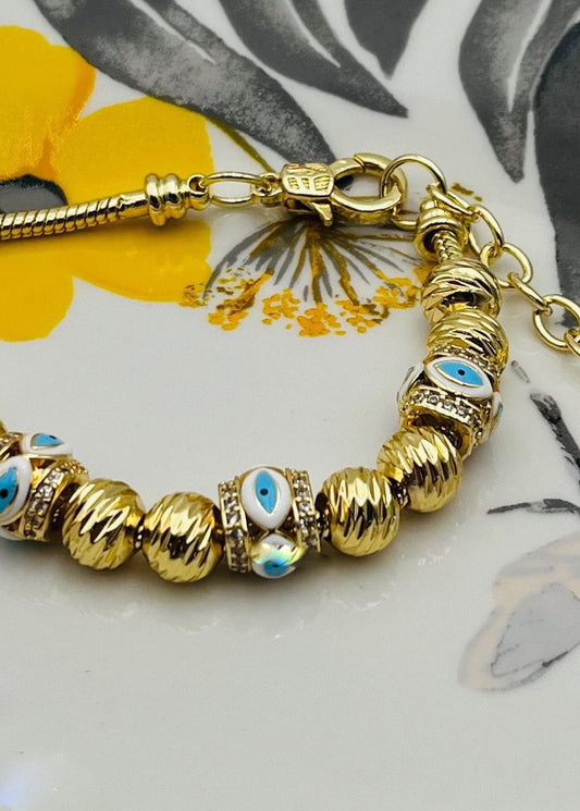 Puslera Gold Plate con cierre de cadena ajustable