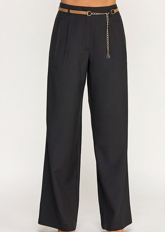 GOLD CHAIN BELTED PANTS