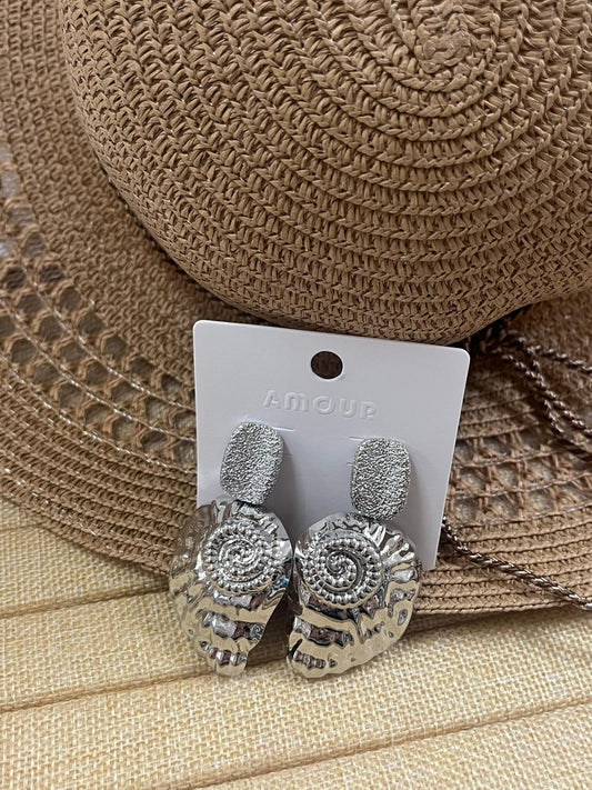 Aretes caracol grande