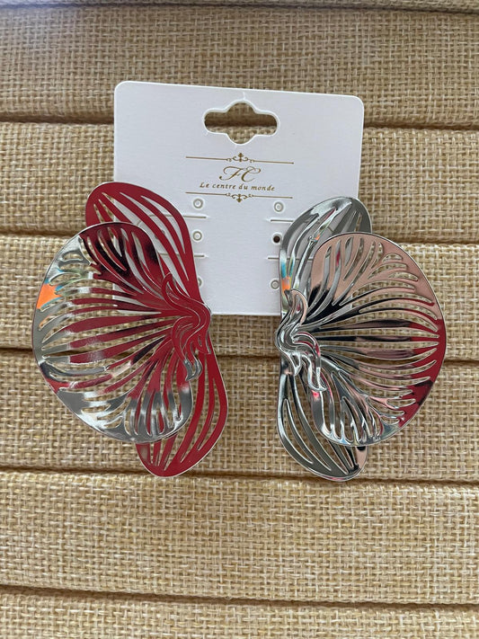 Aretes media flor