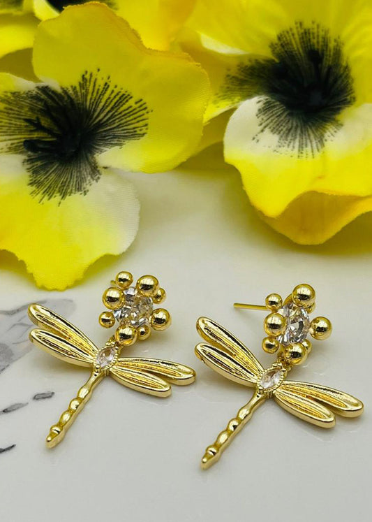 Arete con diseño de Libélula