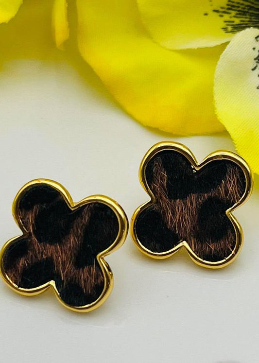 Aretes | Pendientes con forma de trébol de cuatro hojas