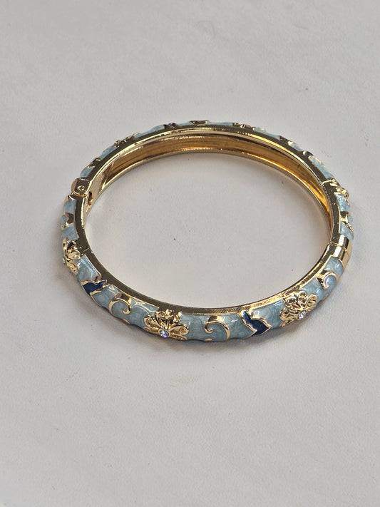 Brazalete de flores electrochapado