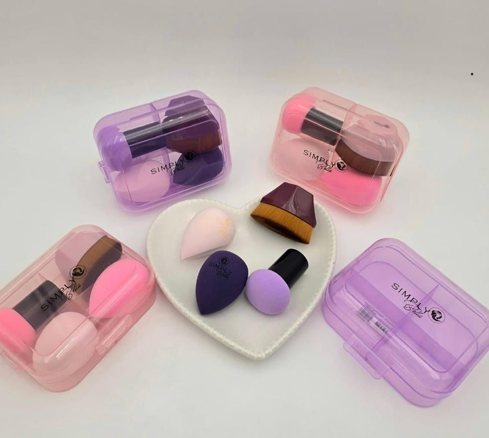 SPONGE AND KABUKI BRUSH SET