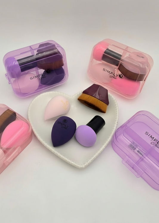 SPONGE AND KABUKI BRUSH SET