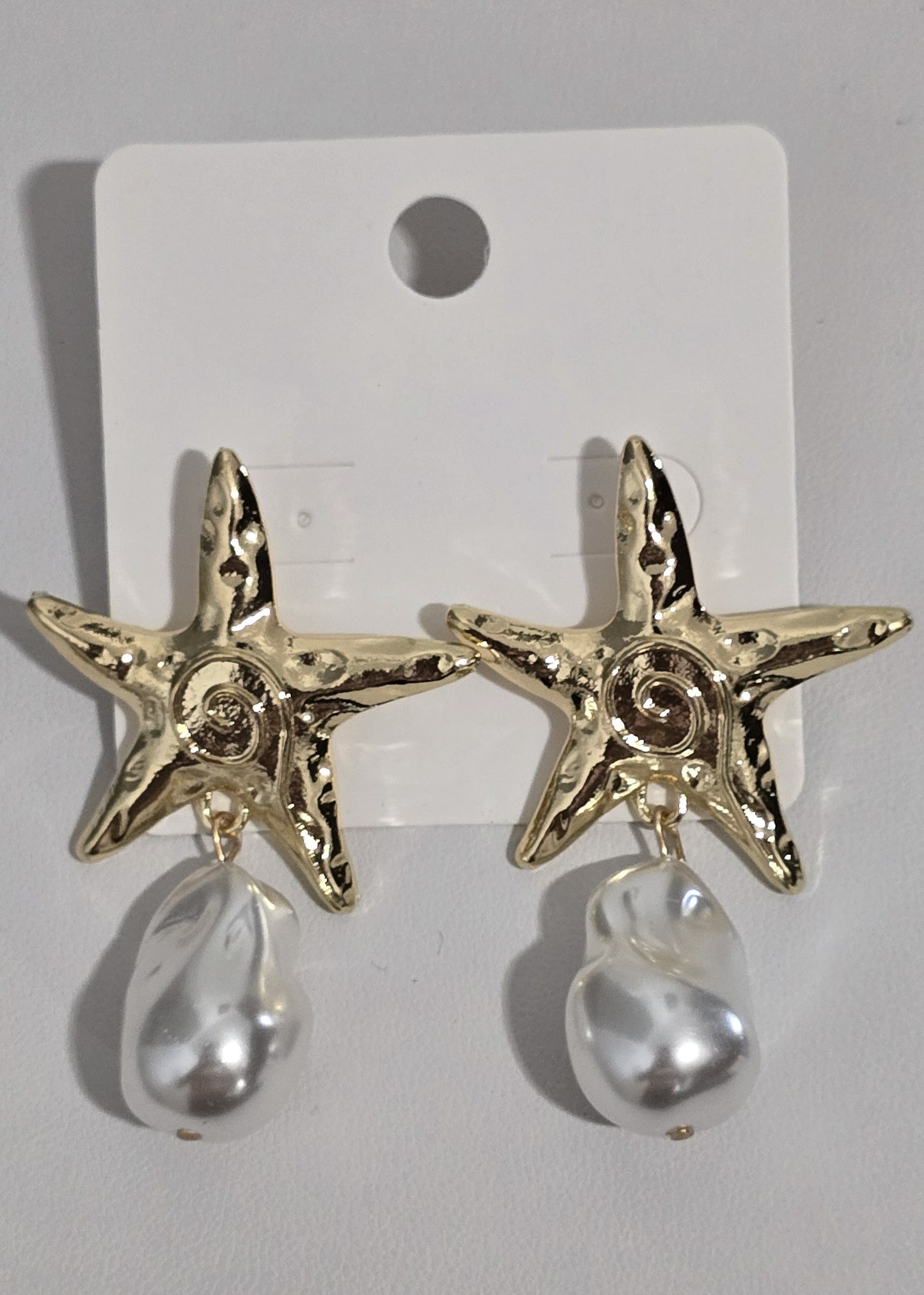 Arete de Estrella de Mar y Perla | Top Trend