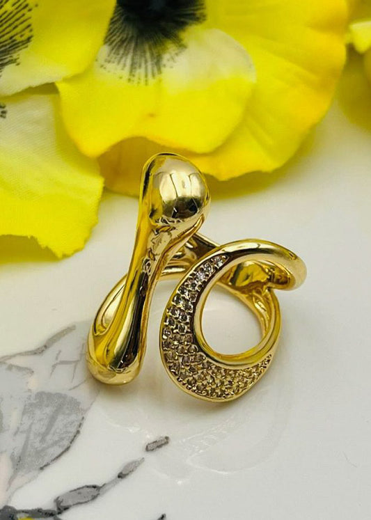 Sortija con rhinestones