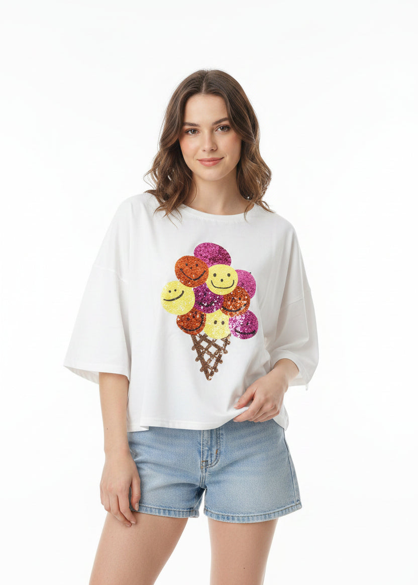 Blusa crop de diseño