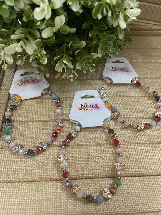 Pulseras piedras coloree
