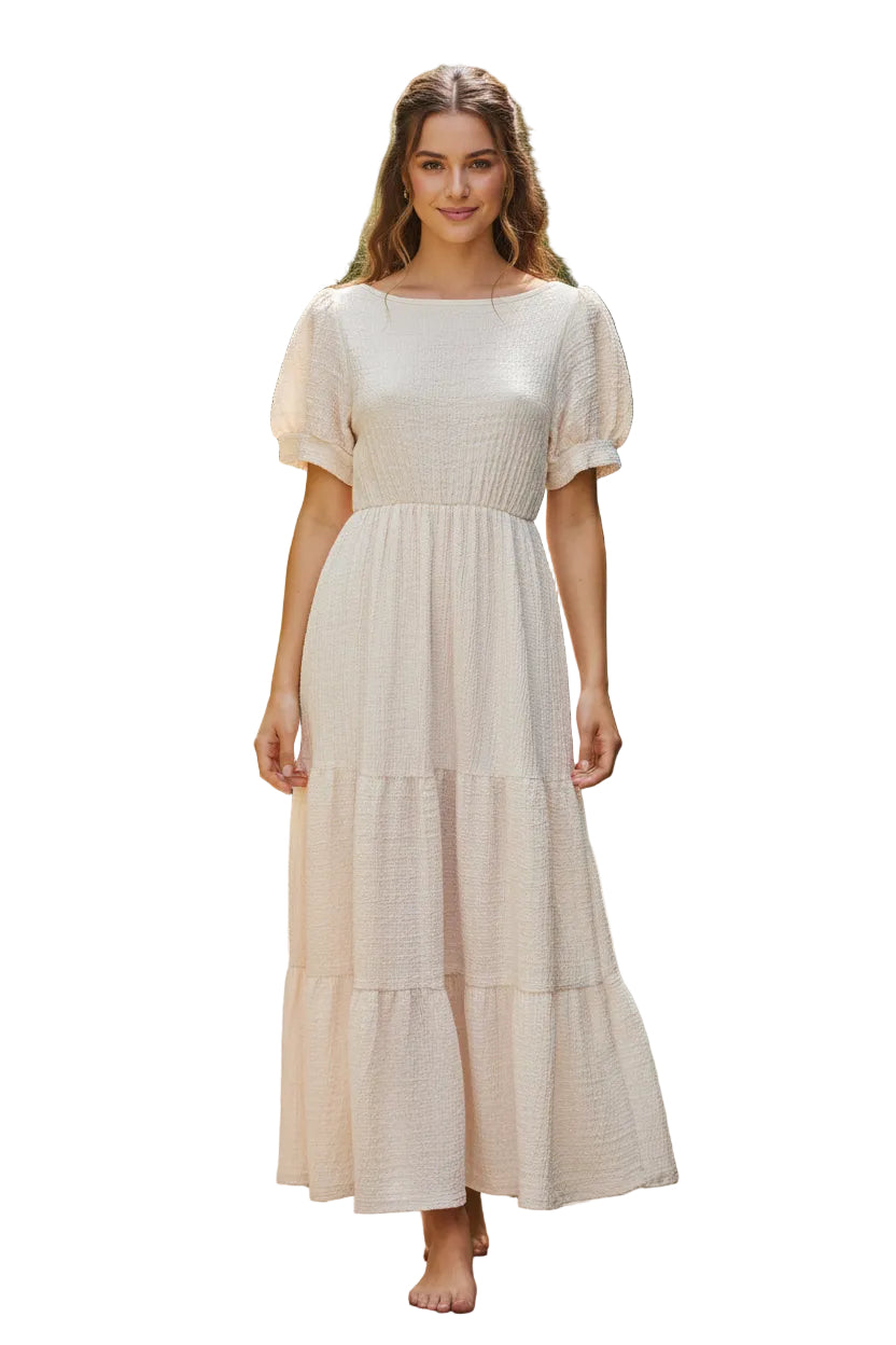 Traje largo con mangas