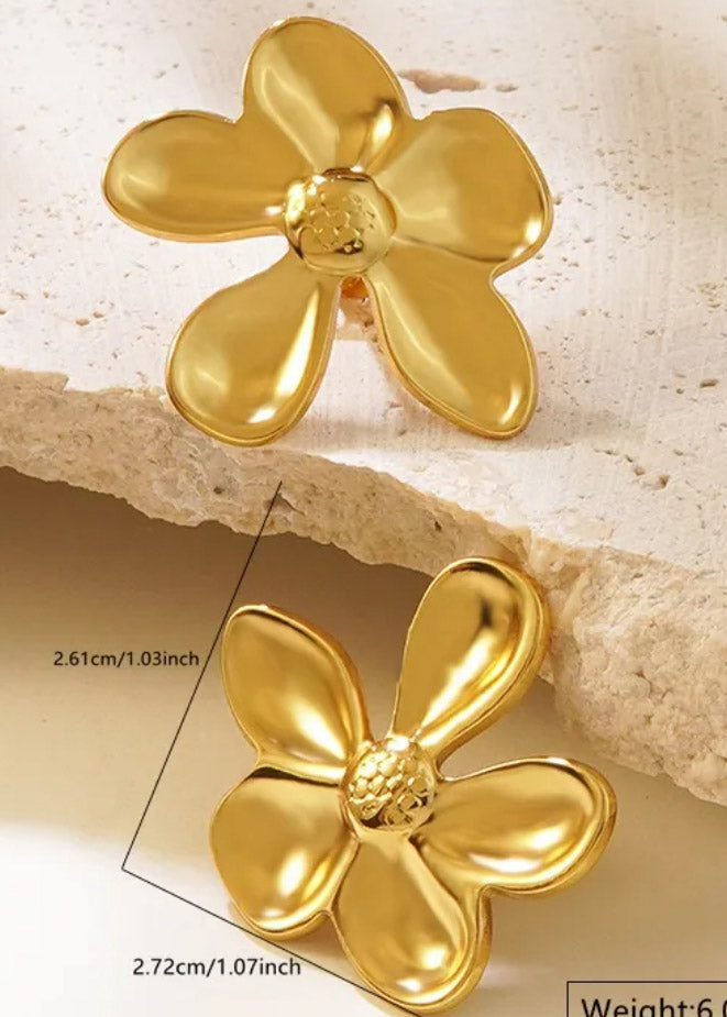 Aretes en hoja
