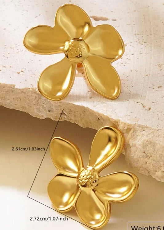 Aretes en hoja