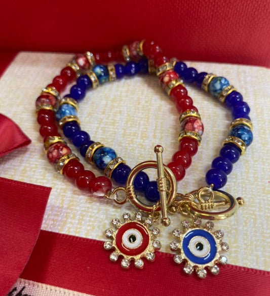 Pulsera ojo turco  / Envío gratis en compra de $20.00 o más